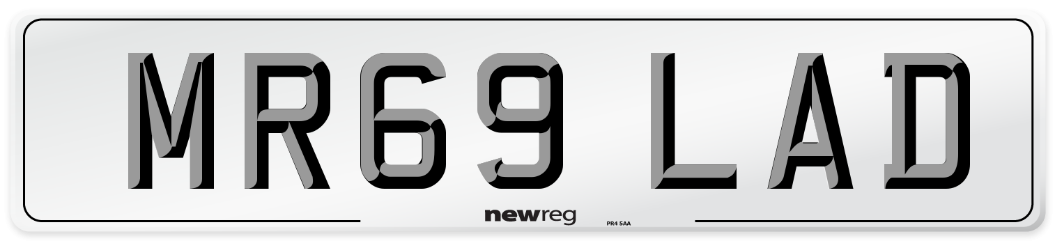 MR69 LAD Number Plate from New Reg